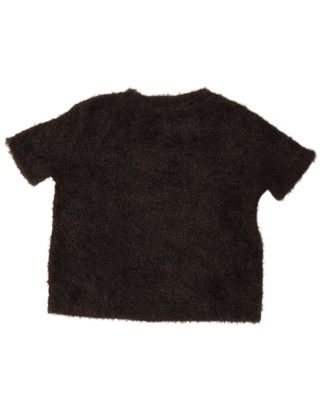 Zara Γυναικεία Μπλούζα Crop Top UK 14 Medium Black Polyester