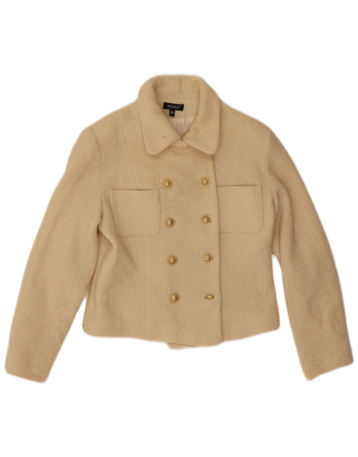 Γυναικείο παλτό Kookai Crop Pea EU 38 Medium Beige Wool