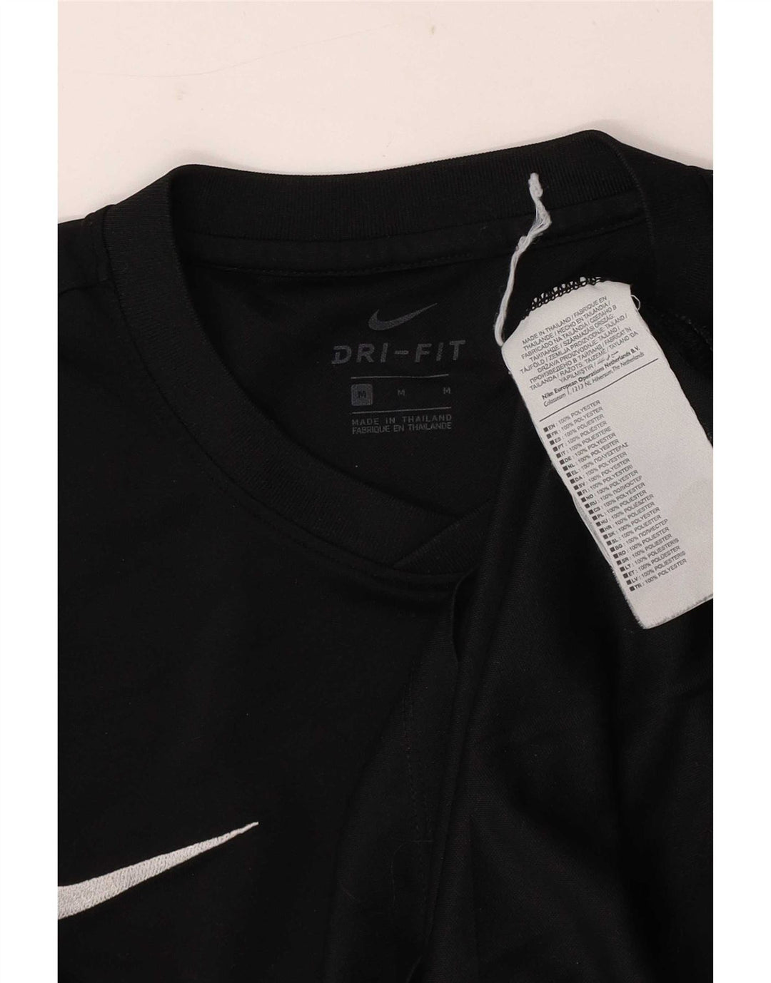 Ανδρικό T-Shirt Nike Dri Fit Top από μεσαίο μαύρο πολυεστέρα