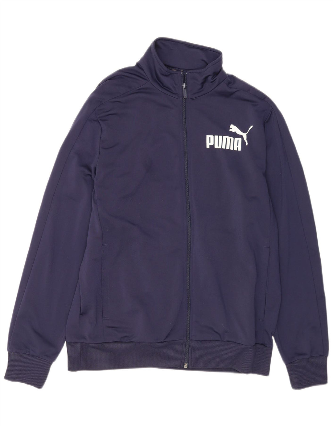 Ανδρική φόρμα γυμναστικής PUMA γραφική φόρμα Μπουφάν Μεγάλο Navy Blue Polyester