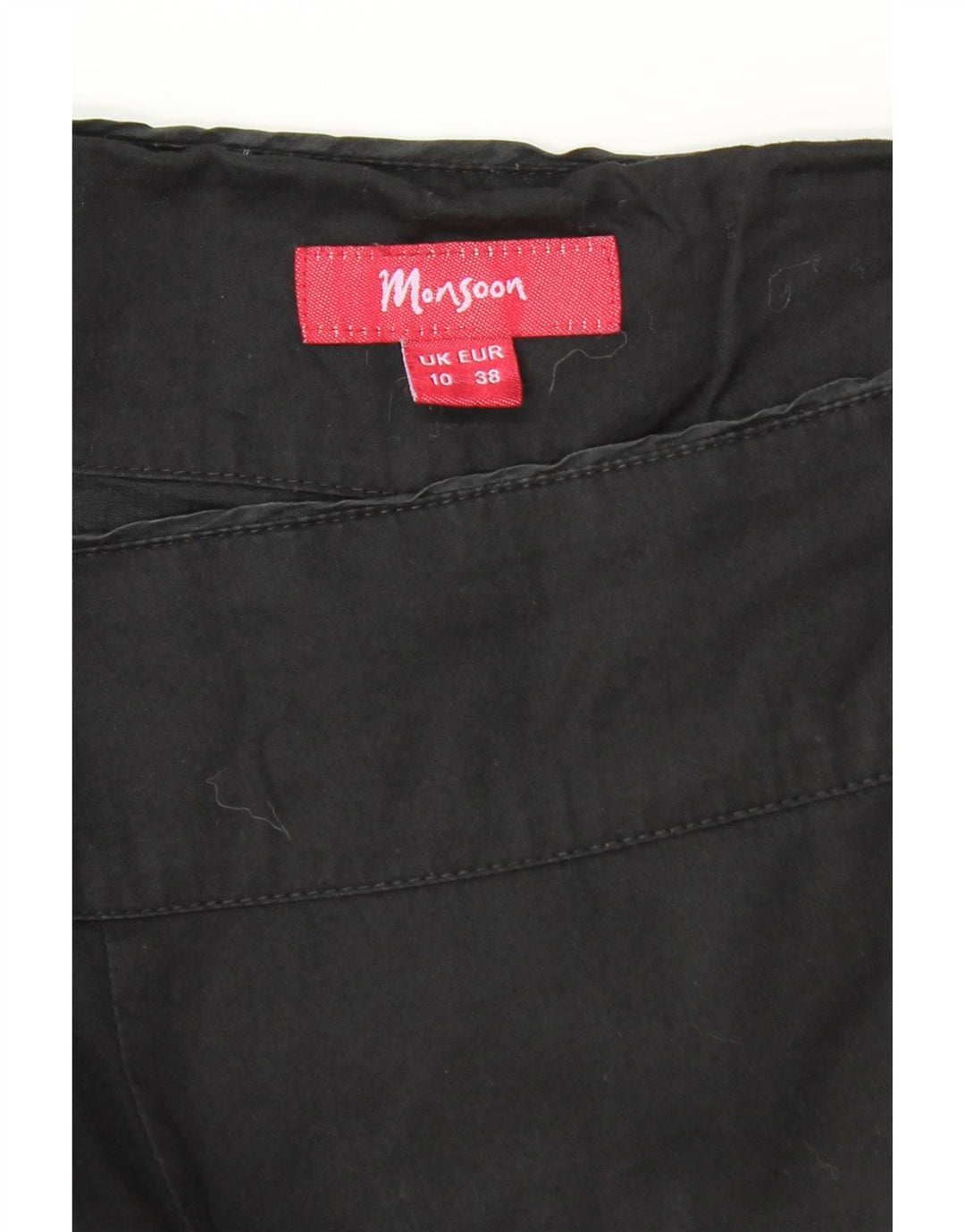 Γυναικεία φούστα MONSOON Abstract Pattern A-Line UK 10 Small W30 Μαύρο βαμβακερό