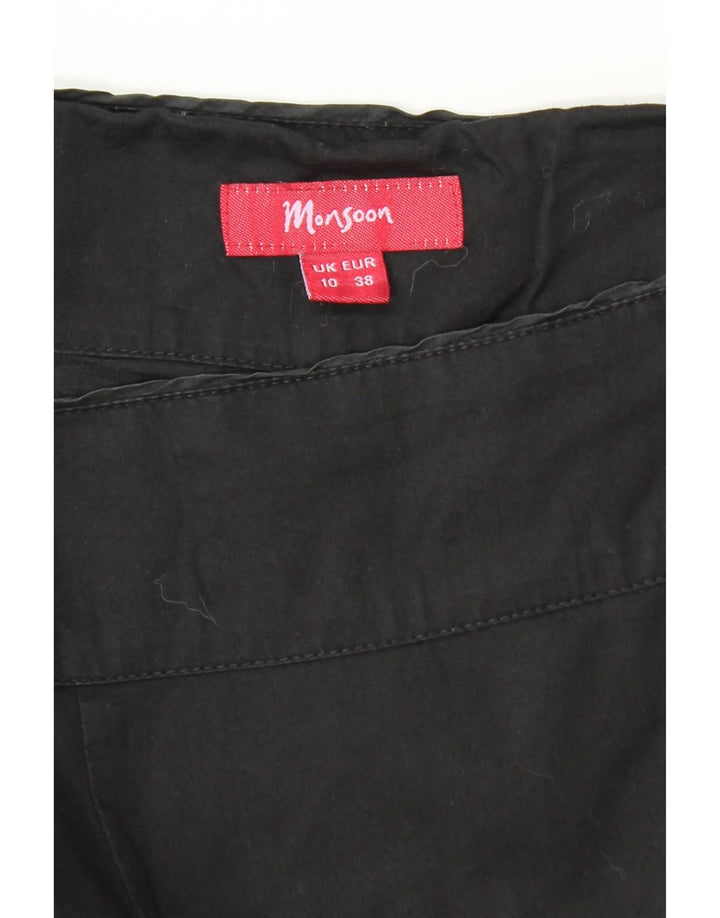 Γυναικεία φούστα MONSOON Abstract Pattern A-Line UK 10 Small W30 Μαύρο βαμβακερό