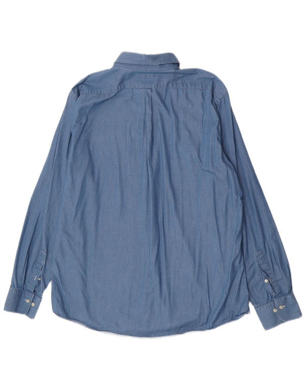 Ανδρικό πουκάμισο Ralph Lauren 44 17 1/2 XL Μπλε βαμβακερό