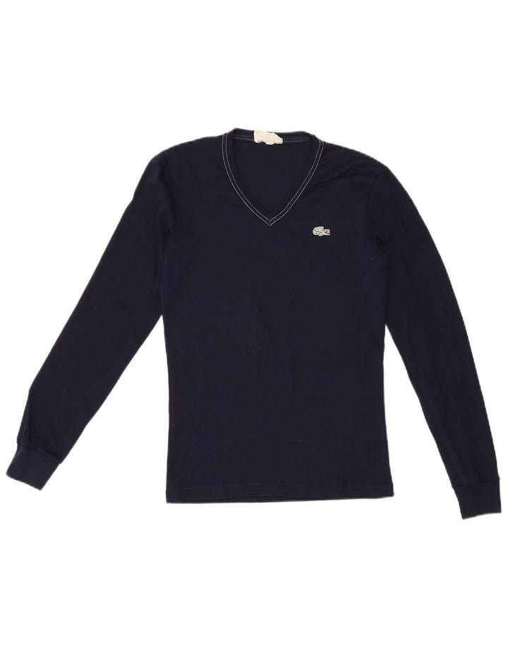 Ανδρικό τοπ Lacoste Μακρυμάνικο νούμερο 1 2XS Μαλλί Navy Blue