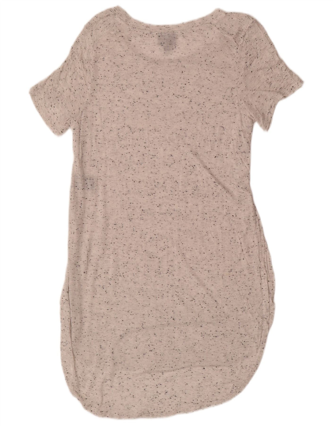 MOSSIMO Γυναικείο T-Shirt Φόρεμα UK 12 Medium White Flecked Rayon