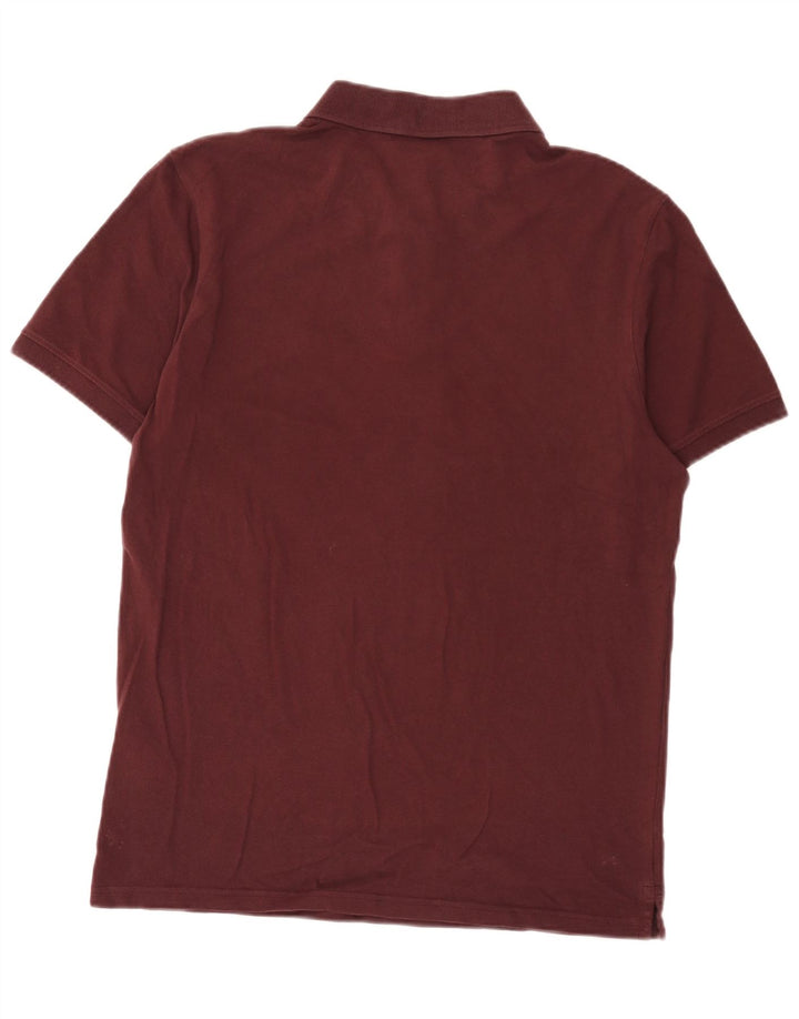 Ανδρικό πουκάμισο πόλο Lyle & Scott, μεγάλο βαμβακερό μπορντό