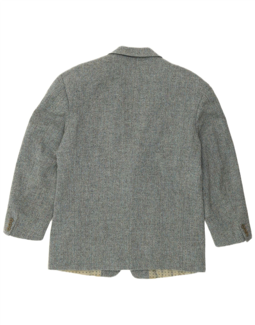 Ανδρικό μπουφάν HUGO BOSS 2 κουμπιά σακάκι IT 52 XL Μπλε ψαροκόκκαλο νέο μαλλί