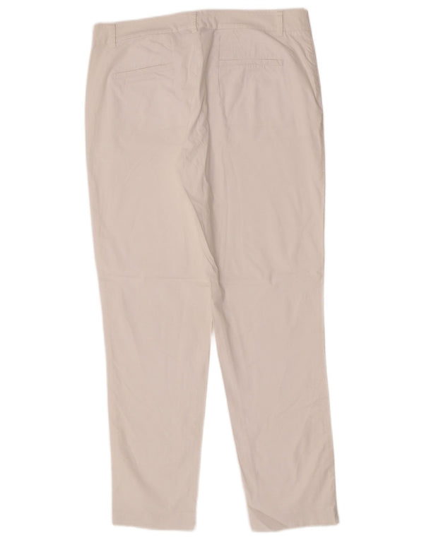 Stefanel Γυναικείο Slim Παντελόνι Chino EU 40 Medium W42 L29 Λευκό