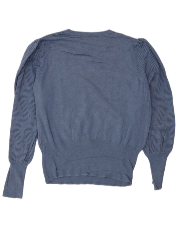 Marks & Spencer Γυναικείο πουλόβερ με λαιμόκοψη UK 16 Large Blue