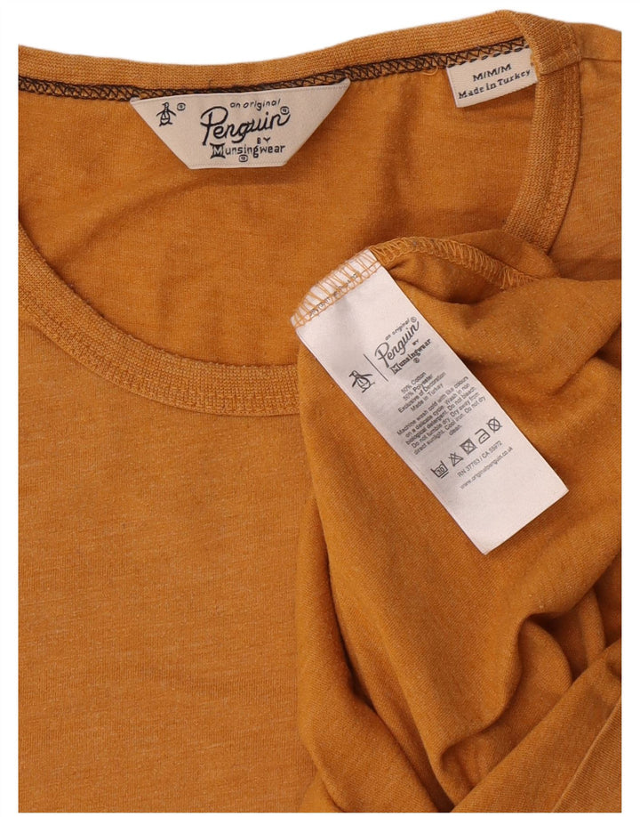 Ανδρικό T-Shirt Penguin Top Μεσαίο κίτρινο βαμβακερό