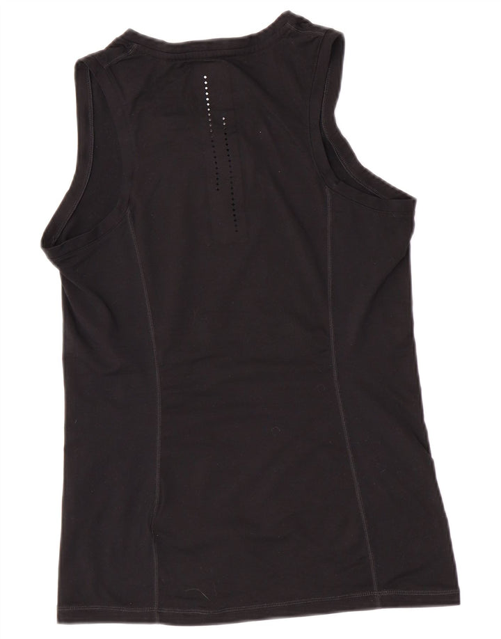 Γυναικείο γιλέκο γραφικών Nike Dri Fit Top UK 12 Μεσαίο μαύρο πολυεστέρα
