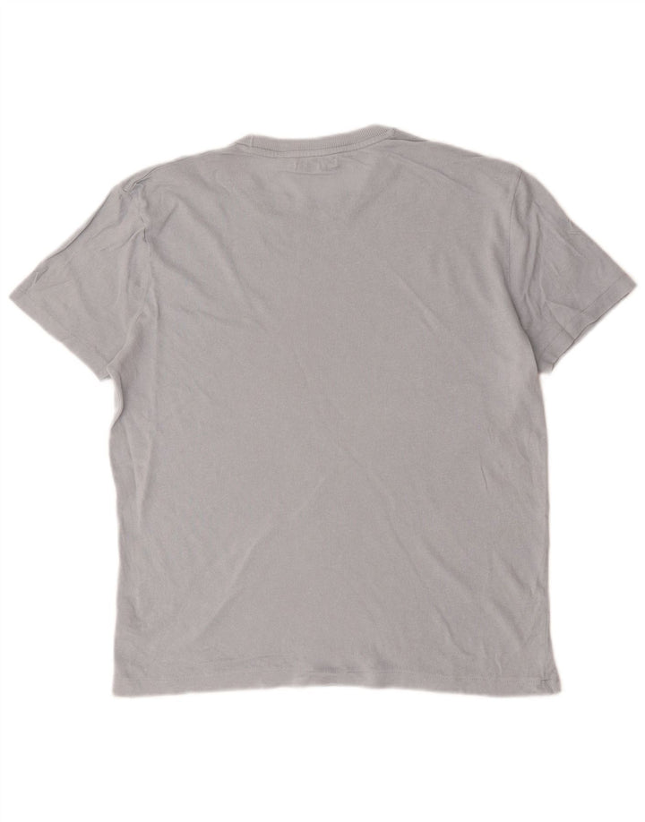 Ανδρικό T-Shirt Zara Τοπ μεσαίο γκρι βαμβακερό