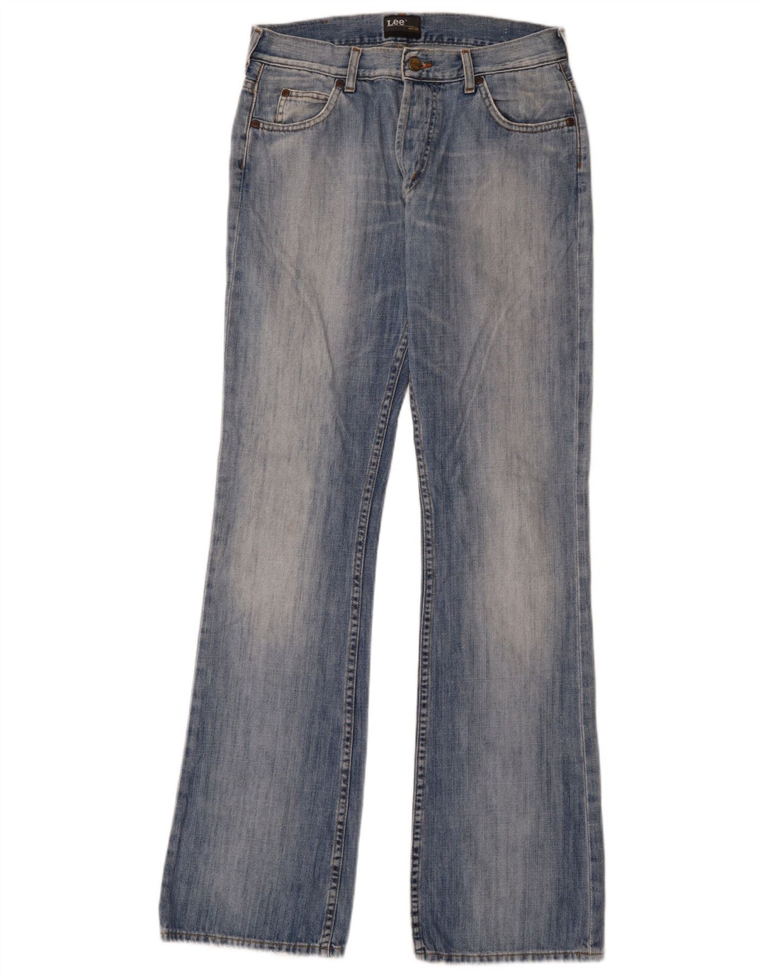 Lee Womens Denver Bootcut Jeans W32 L36 Blue Cotton