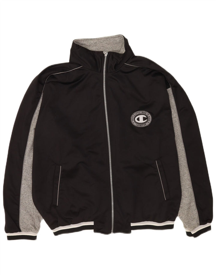 Ανδρική φόρμα Champion Graphic Top Jacket Large Black Colourblock