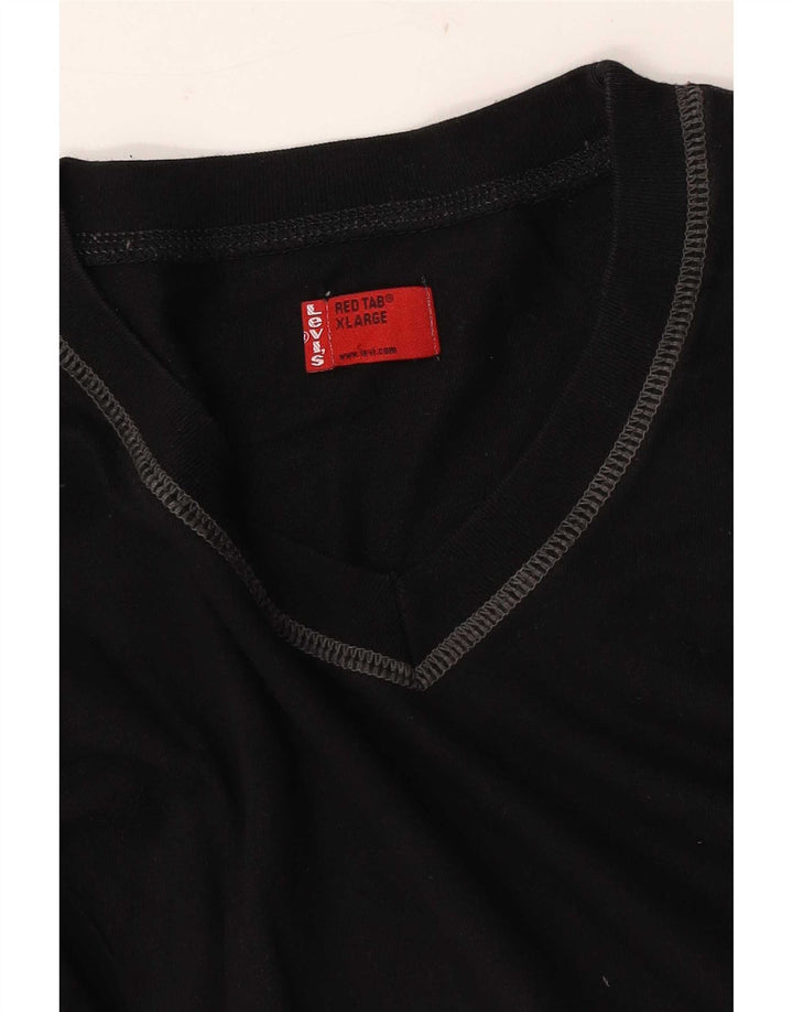 Ανδρικό τοπ Levi's μακρυμάνικο XL μαύρο