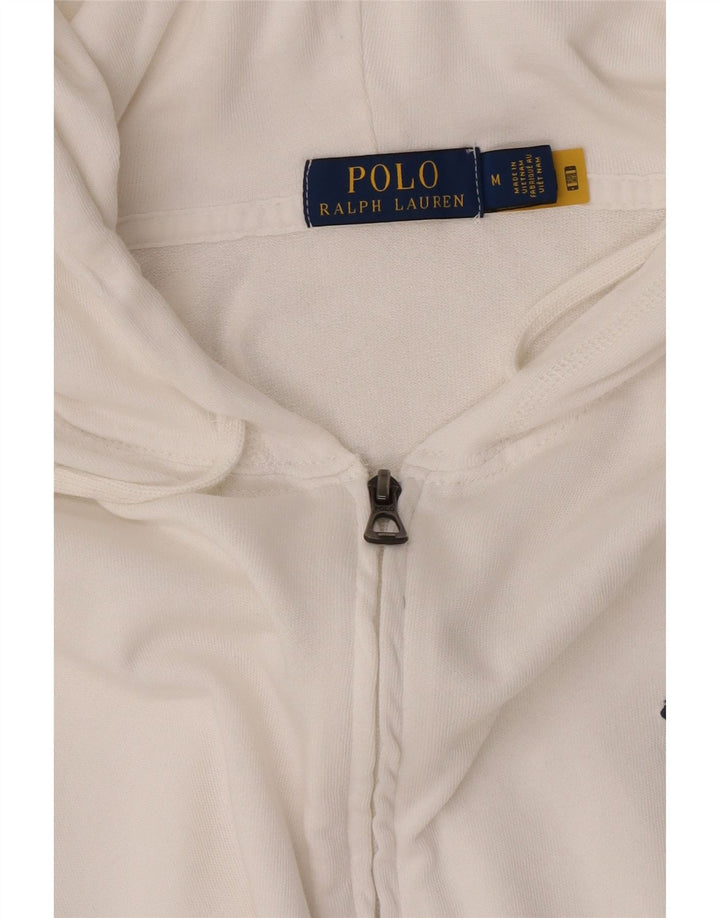 Ανδρικό πουλόβερ με κουκούλα με φερμουάρ Polo Ralph Lauren μεσαίο λευκό