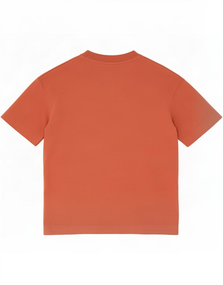 Ανδρικό T-Shirt Zara Τοπ μεσαίο πορτοκαλί βαμβακερό