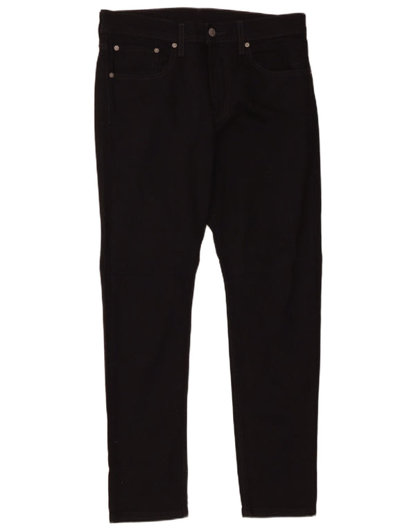 Levi's Mens 512 Slim Tapered Jeans W32 L30 Μαύρο βαμβακερό