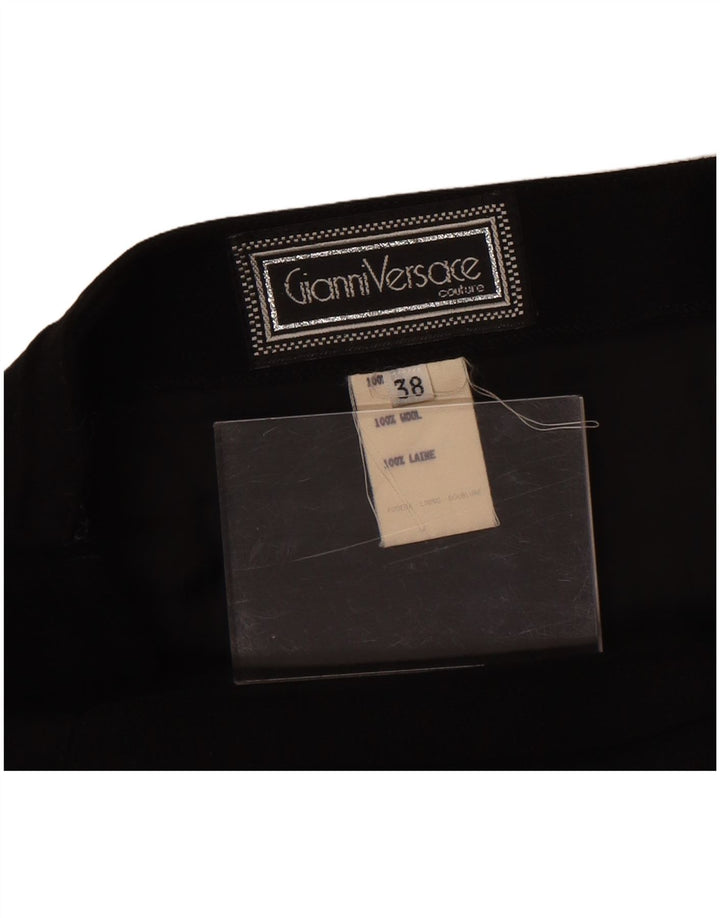 Gianni Versace Γυναικεία Pencil Φούστα IT 38 XS W26 Μαύρη μαλλί