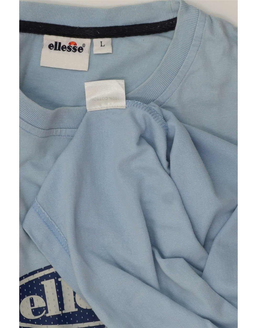 Ellesse Ανδρικό γραφικό T-Shirt Top μεγάλο μπλε βαμβακερό