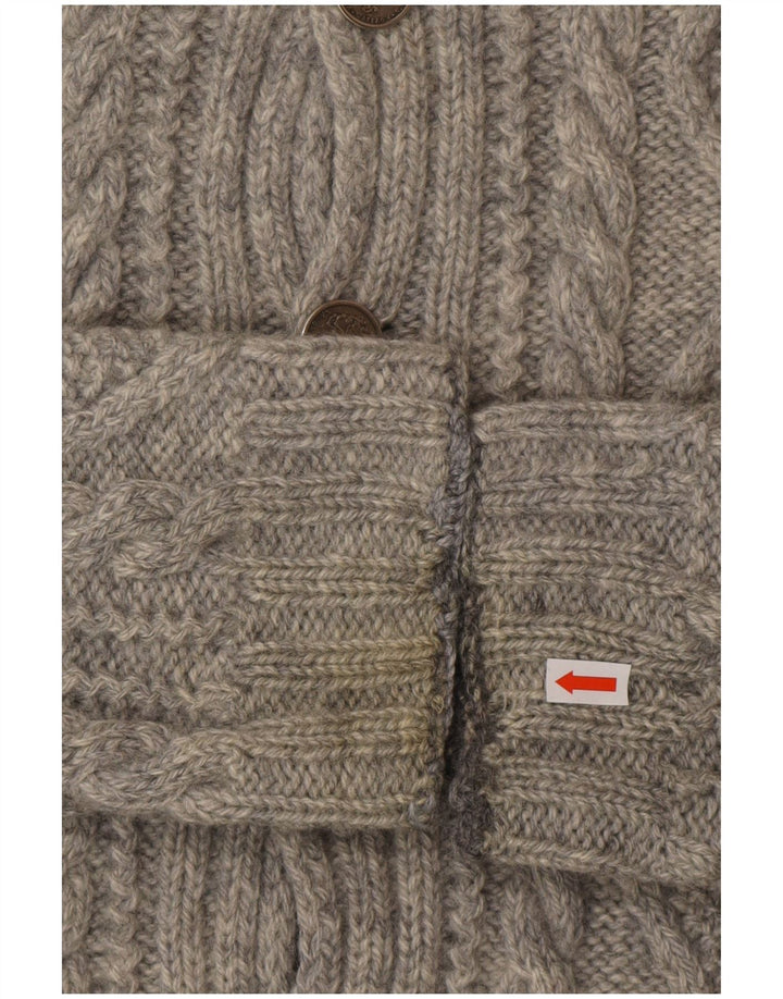 Γυναικείο πουλόβερ με ζακέτα VINTAGE UK 10 Small Grey