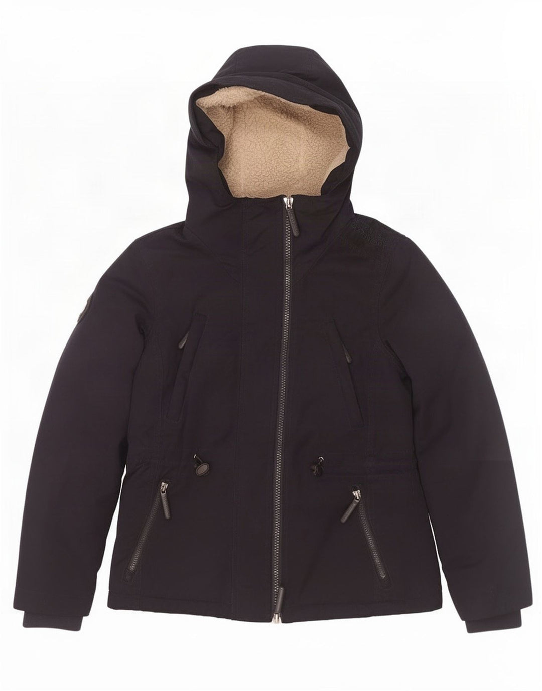 Superdry γυναικείο τζάκετ Windparka με κουκούλα UK 14 Medium Navy Blue