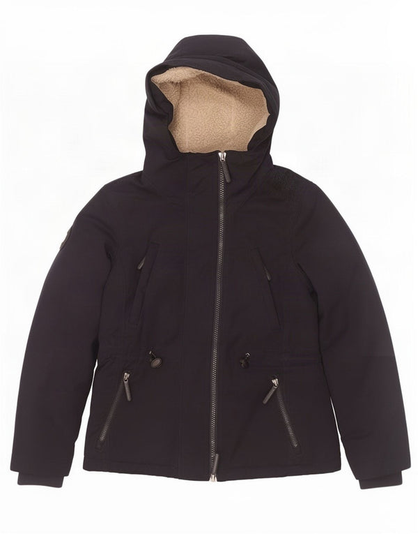 Superdry γυναικείο τζάκετ Windparka με κουκούλα UK 14 Medium Navy Blue