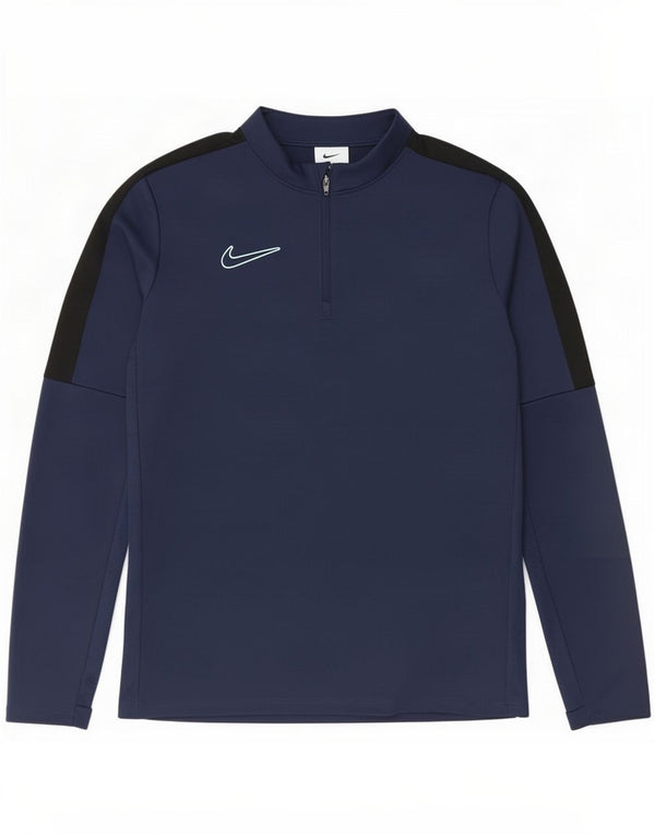 Nike Boys Dri Fit πουλόβερ φόρμα φόρμας 6-7 ετών Large Navy Blue