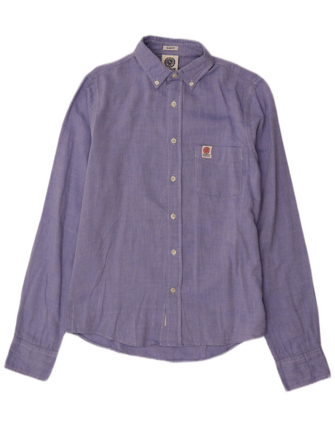 FRANKLIN MARSHALL Ανδρικό πουκάμισο Slim Fit Small Blue