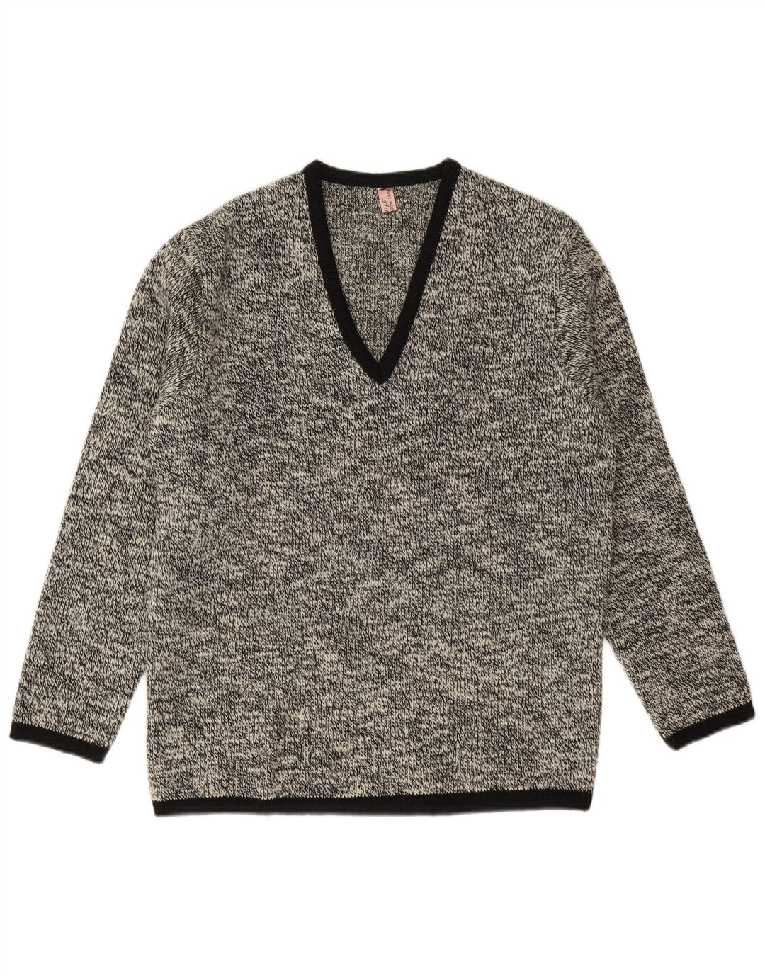 Ανδρικό πουλόβερ Shetland με λαιμόκοψη με λαιμόκοψη και νέο μαλλί