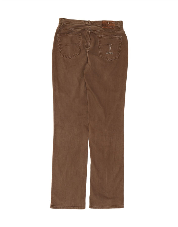 TRUSSARDI Womens Straight Jeans W31 L34 Brown Cotton Vintage Trussardi and Second-Hand Trussardi from Messina Hembry 