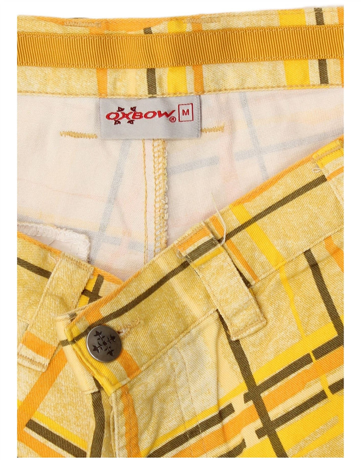 Ανδρικό σορτς Chino Oxbow Medium W30 Yellow Check