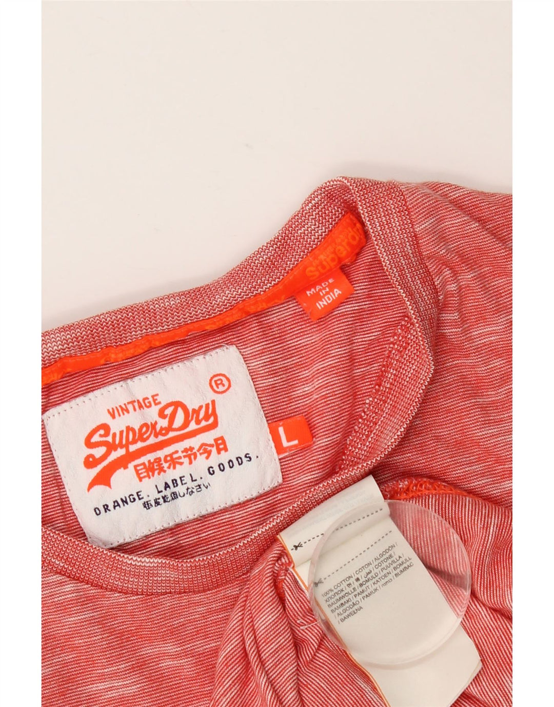 Ανδρικό T-Shirt SUPERDRY Top Large Red Flecked Βαμβακερό