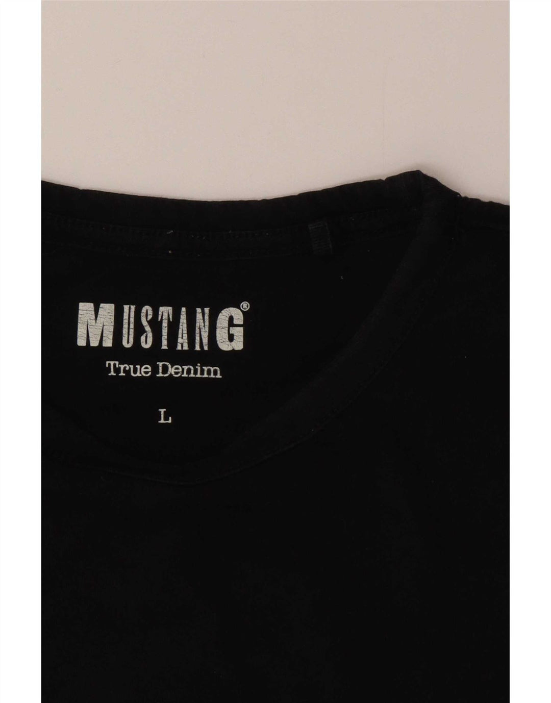 Ανδρικό T-Shirt Mustang Top Large Μαύρο