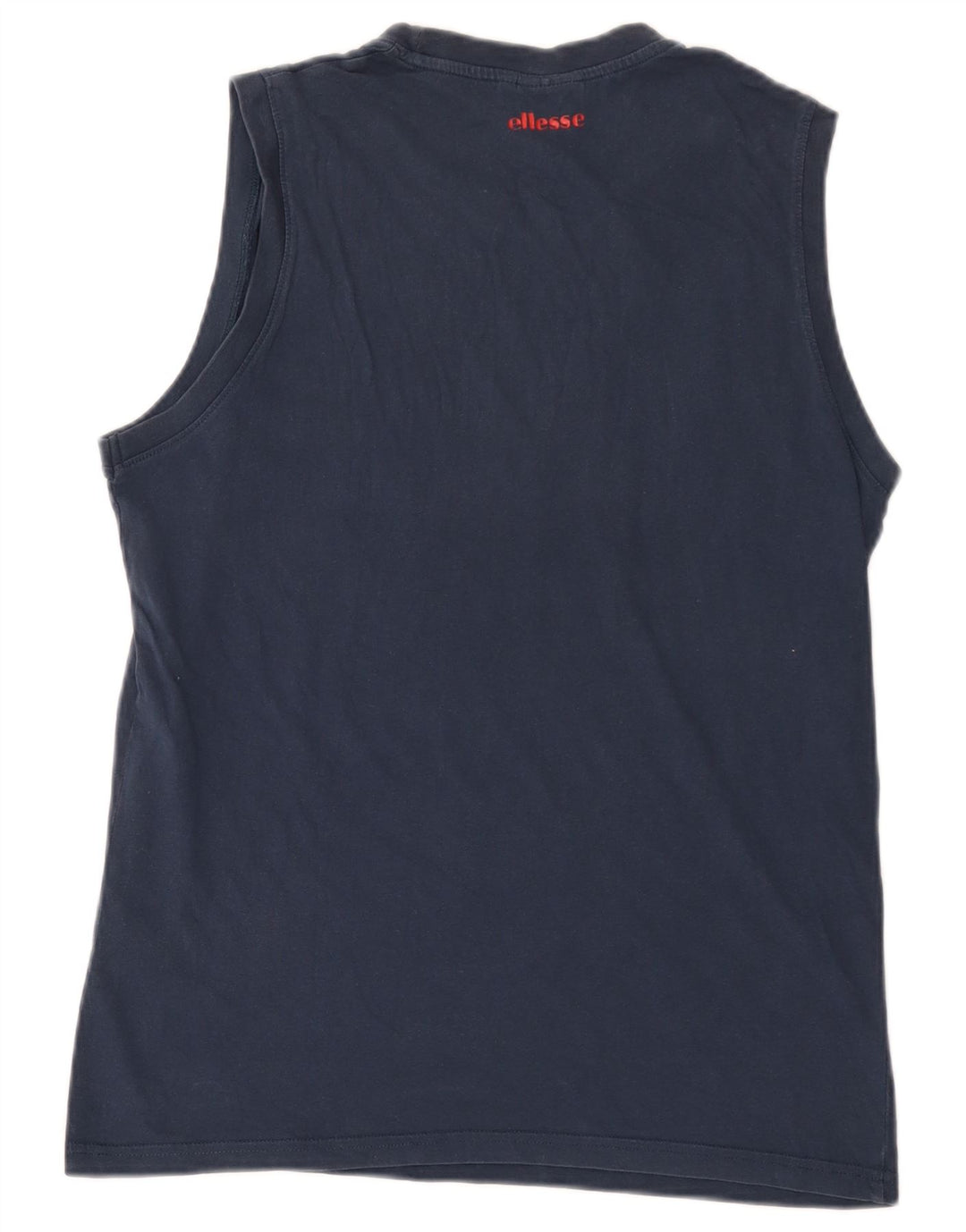 Γυναικείο Γραφικό Γιλέκο ELLESSE Top UK 16 Large Navy Blue από βαμβάκι