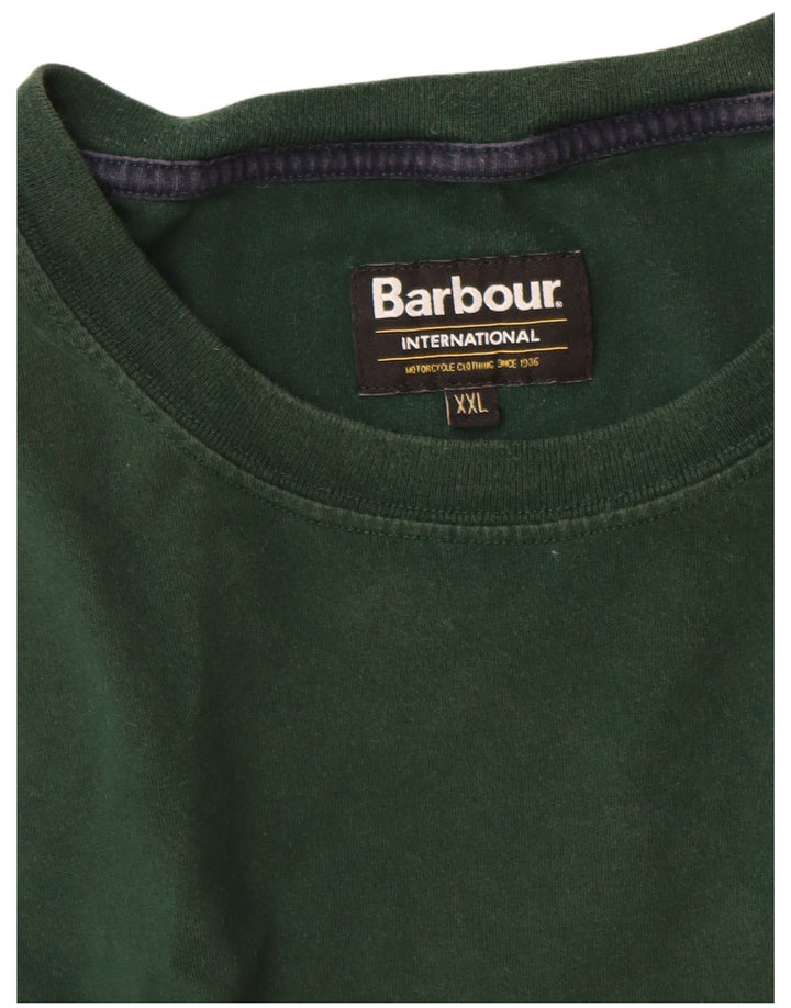 Ανδρικό T-Shirt Barbour Top 2XL Πράσινο βαμβακερό