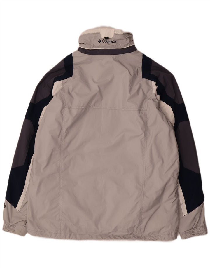 Ανδρικό μπουφάν με αντιανεμικό Columbia UK 40 Large Grey Colourblock Nylon