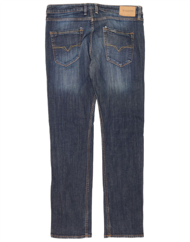 Guess Ανδρικό Slim Jeans W34 L34 Navy Blue Cotton