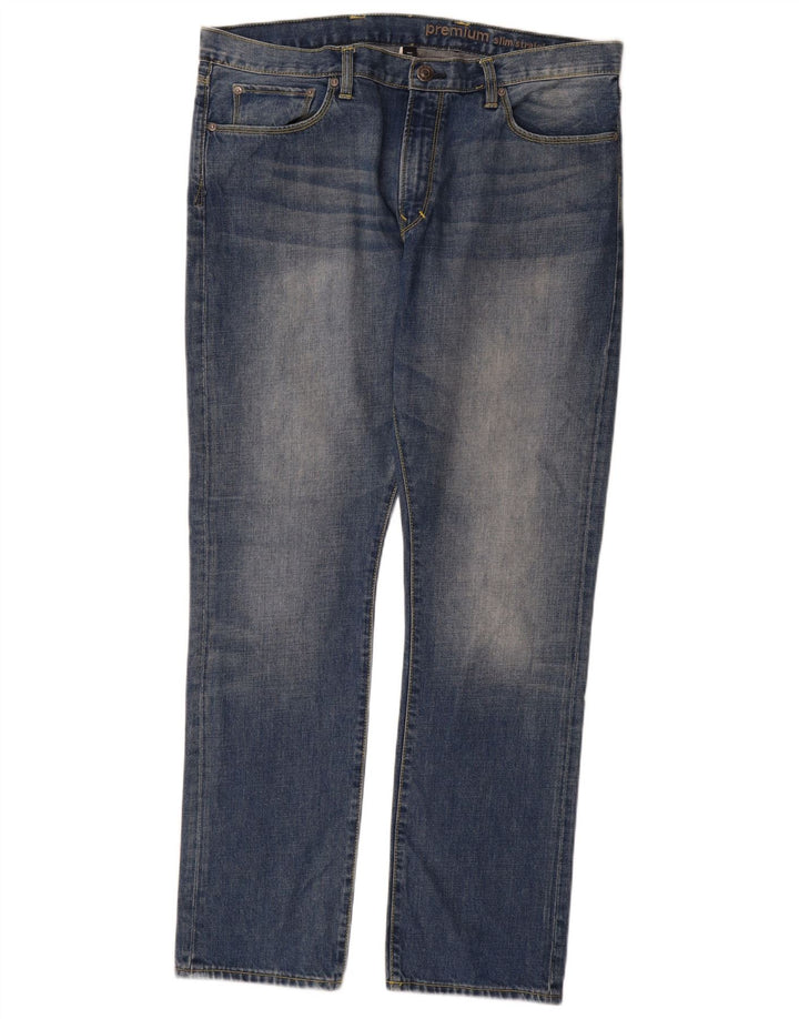 Ανδρικό τζιν Gap Premium Slim Straight W36 L32 Μπλε βαμβακερό