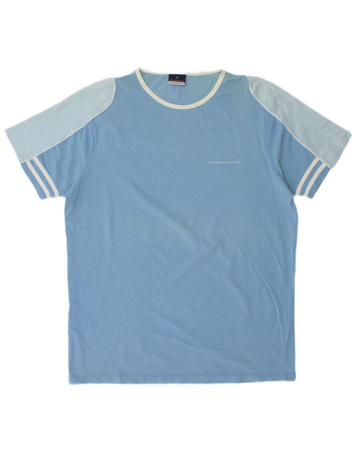 Ανδρικό T-Shirt Trussardi Top Large Blue