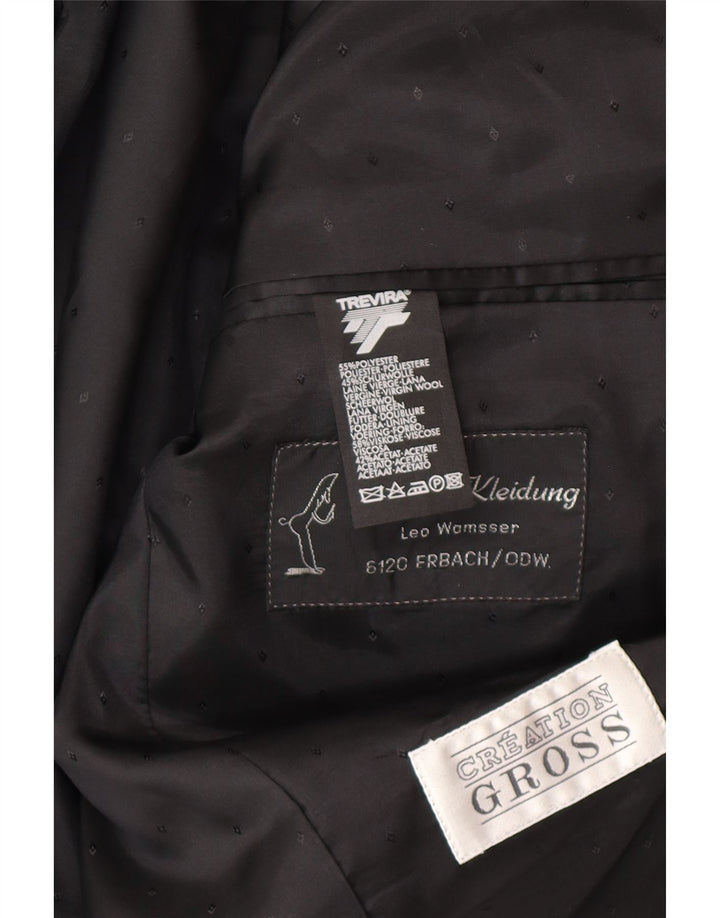 TREVIRA Ανδρικό σακάκι σακάκι με 1 κουμπί UK 38 Medium Red Floral Classic