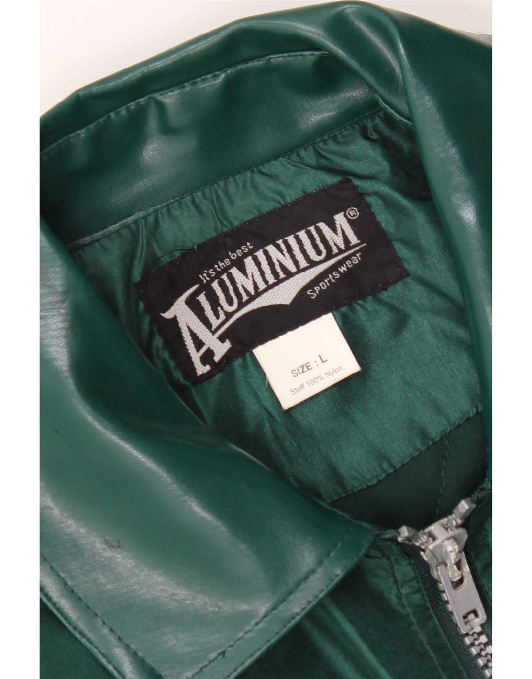 Vintage Ανδρικό Bomber Jacket UK 40 Large Green Nylon