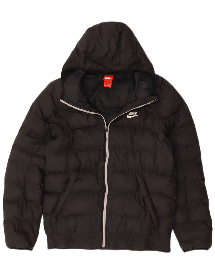 Ανδρικό μπουφάν Nike με κουκούλα UK 38 Medium Black