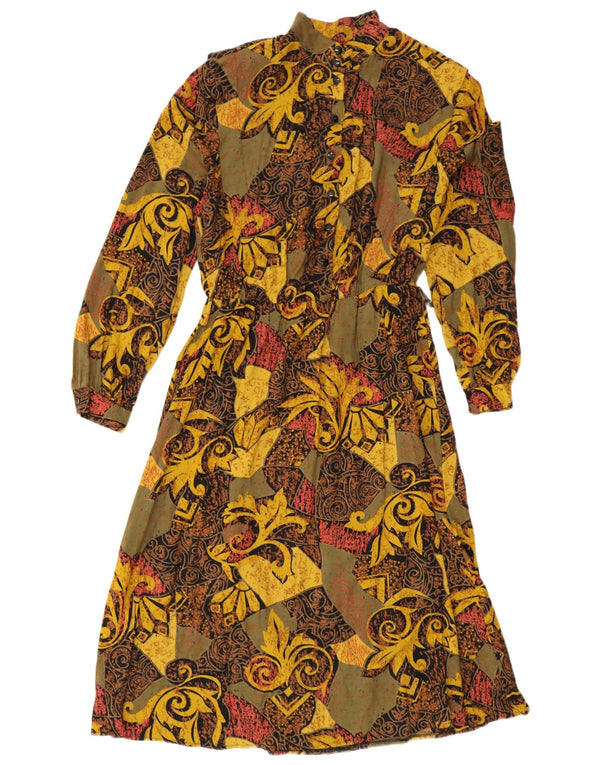 Vintage γυναικείο μάξι φόρεμα UK 16 Large πολύχρωμο Paisley