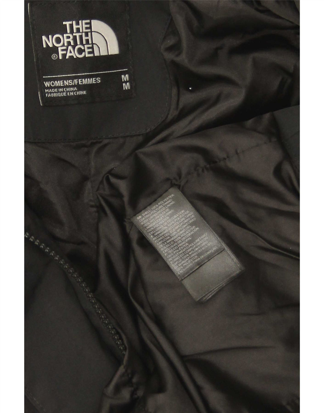 The North Face γυναικείο μπουφάν Parka με κουκούλα UK 14 Medium Black Polyester