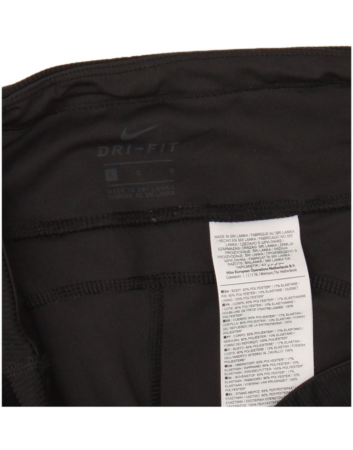 Γυναικεία γραφικά κολάν Nike UK 14 Large Black Polyester