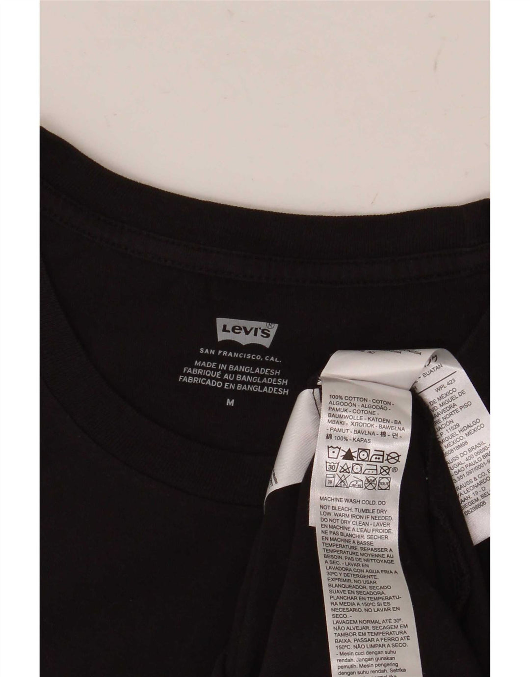 Γυναικείο γραφικό μπλουζάκι Levi's Top UK 12 μεσαίο μαύρο βαμβακερό