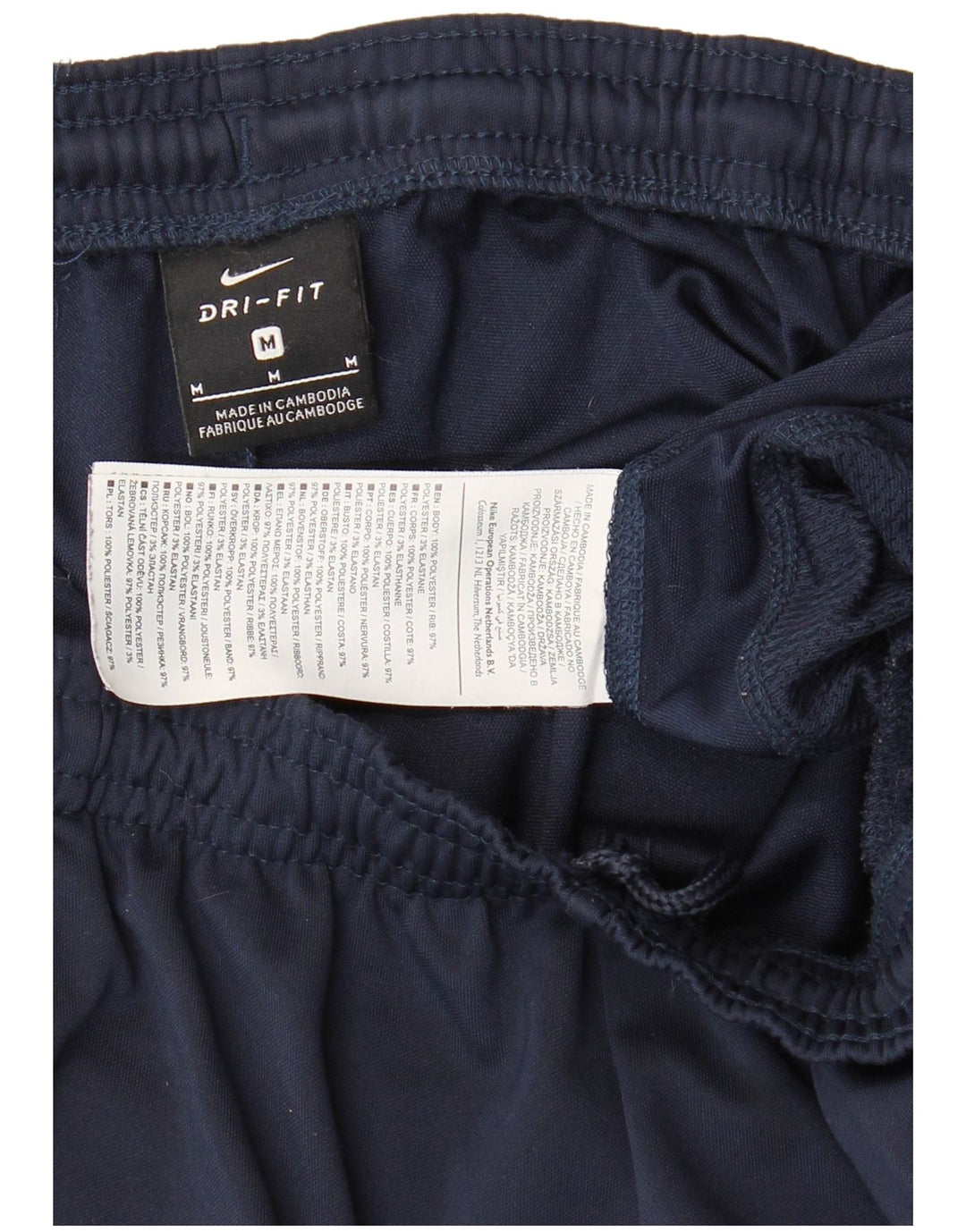 Ανδρικό παντελόνι αθλητικής φόρμας NIKE Dri Fit Medium Navy Blue Polyester