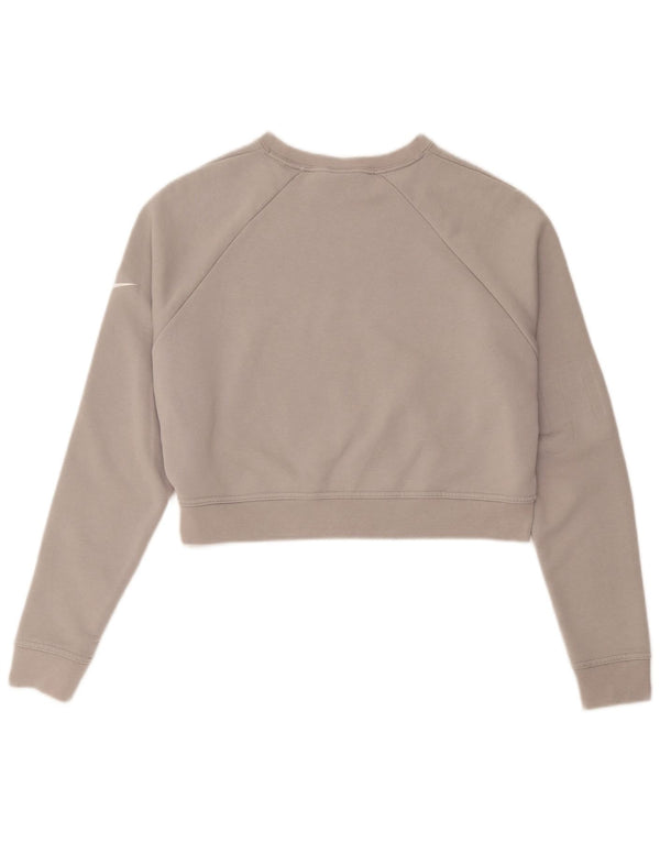 Γυναικείο φούτερ Nike Crop Oversized Jumper UK 10 Small Grey