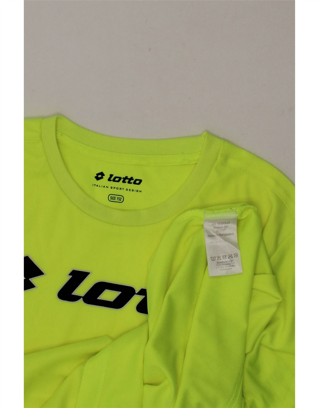 LOTTO Boys Graphic T-Shirt Top 11-12 Years Green Polyester Vintage Lotto and Second-Hand Lotto from Messina Hembry 